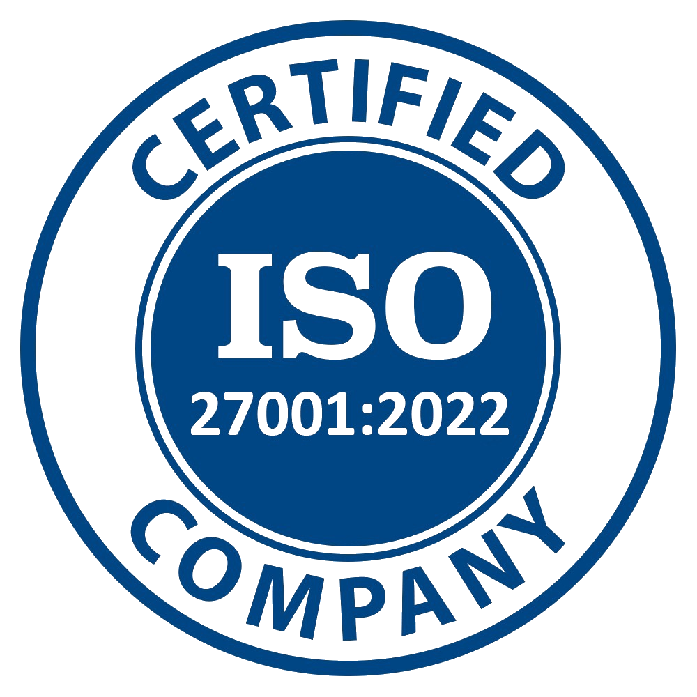 ISO 27001:2022 Certified Company